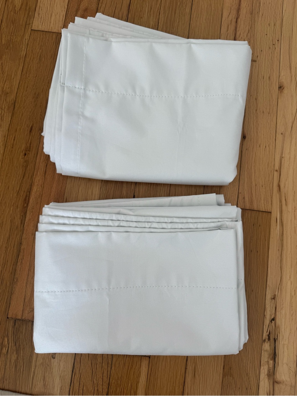 Set of 2 Room Essentials 42” x 63” Room Darkening White Curtain Panels